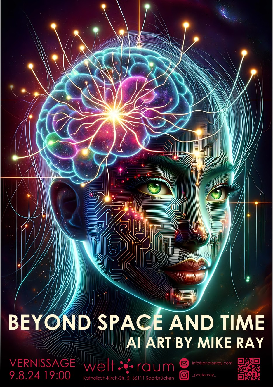 BEYOND SPACE AND TIME – AI ART BY MIKE RAY